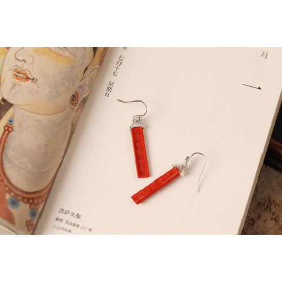 Six-character Mantra Earrings